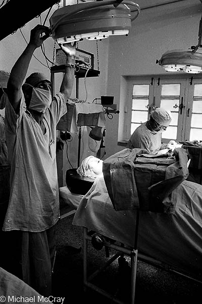 Preping for eye surgery